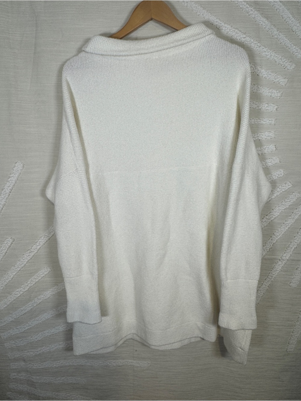 Free People Ottoman Slouchy Tunic Sweater Women’s Small Ivory Oversized - Picture 3 of 8